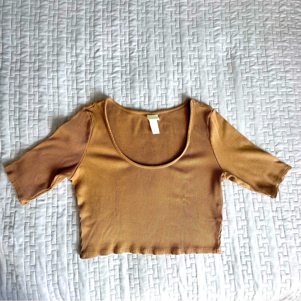 H&M Cropped Ribbed Top - Picture 3 of 9